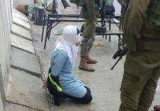 الاحتلال يعتقل فتاة فلسطينية -ارشيف-