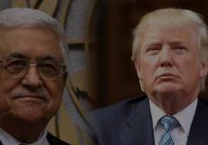 الرئيس الفلسطيني محمود عباس ونظيره الأميركي دونالد ترامب