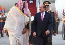 الرئيس المصري عبد الفتاح السيسي مع ولى العهد السعودي