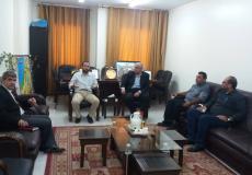 غزة: إعلام المقاومة الشعبية يزور المكتب الاعلامي الحكومي