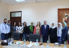 احمد مجدلاني يلتقي برئيسة جمعية الاغاثة الاسلامية - مكتب فلسطين