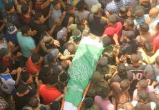 تشييع شهيد من كتائب القسام الجناح العسكري لحركة حماس في غزة -ارشيف-