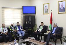 لمحافظ رافع رواحبة يلتقي وفدا من الاتحاد الوطني للشباب الفلسطيني