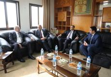 اجتماع وزير المواصلات سميح طبيلة مع الوفد الامني المصري في غزة