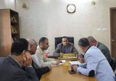 أبو سلمية يناقش مع بلدية غزة وضع لوحات مرورية داخل مجمع الشفاء