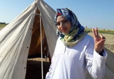 الشهيدة المسعفة رزان النجار التي استشهدت برصاص الاحتلال شرق خانيونس جنوب قطاع غزة 