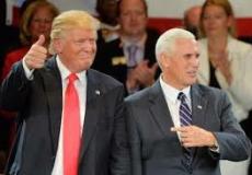 الرئيس الأمريكي دونالد ترامب ونائبه مايكل بينس
