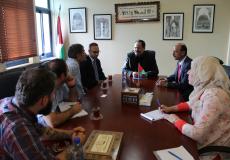 صيدم يطلع وفداً من جامعة "زيغن" الألمانية على أوضاع التعليم في فلسطين