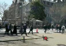 فرار جماعي من مكان الحادث 