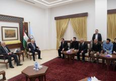 الرئيس عباس يستقبل عائلة العميد رسلان الشيخ خليل
