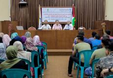 جانب من احتفال الكلية  الجامعية بتوزيع الشهادات المعلقة