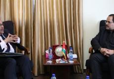 لقاء يجمع  وزير التربية والتعليم العالي صبري صيدم ونائب رئيس البنك الدولي في منطقة الشرق الأوسط وشمال أفريقيا حافظ غانم