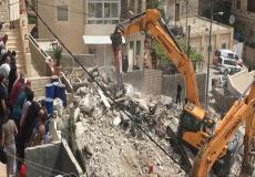هدم قوات الاحتلال الإسرائيلي لمنازل السكان في القدس