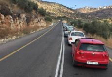 مستوطنون يوقفون حركة المرور شمال رام الله