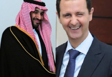 الرئيس السوري بشار الأسد مع ولي العهد السعودي محمد بن سلمان