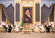 العاهل السعودي يجمع الامراء على مأدبة سحور في قصر السلام بجدة