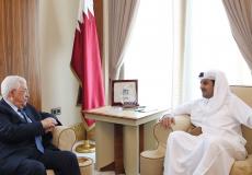 الرئيس عباس يجتمع أمير قطر الشيخ تميم بن حمد بن خليفة آل ثاني