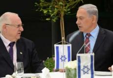 بنيامين نتنياهو والرئيس الإسرائيلي رؤوفين ريفلين