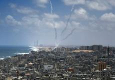 إطلاق صاروخ تجريبي من غزة -ارشيف-