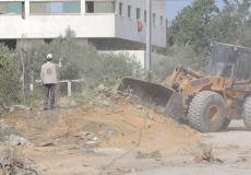 بلدية غزة تفتح شارعين فرعيين شرق وغرب المدينة