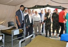 نواب محافظة غزة يزورون المستشفى الميداني المغربي 