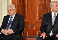 الرئيس الفلسطيني محمود عباس ورئيس الوزراء الاسرائيلي بنيامين نتنياهو -ارشيف-