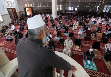 صلاة الجمعة الأخيرة في المسجد الكبير بخانيونس