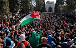 مسيرة فلسطينية رفضا لقرار ترامب -ارشيف-