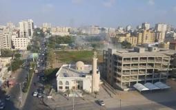 قصف إسرائيلي على مبنى الكتيبة غرب غزة - أرشيفية