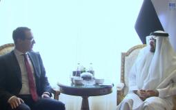 اجتماع ولي عهد أبو ظبي مع وزير الخزانة الأمريكي
