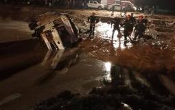 7 وفيات جراء السيول في حي الضبعة بالأردن