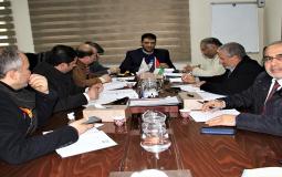 أبو الريش يناقش التصور الأولي لمشروع العيادات الخارجية وقسم الطوارئ بمجمع الشفاء