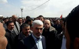 يحيى السنوار - رئيس حركة حماس الجمعة في غزة / الجمعة الماضية