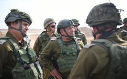 رئيس أركان جيش الاحتلال غادي إيزنكوت خلال جولة على حدود غزة