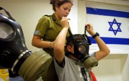 جيش الاحتلال الإسرائيلي يوزع اقنعة الغاز في اسرائيل - ارشيفية -