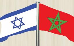 علم المغرب وعلم إسرائيل 