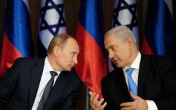 رئيس وزراء الاحتلال الاسرائيلي بنيامين نتنياهو والرئيس الروسي فلاديمير بوتين.jpg
