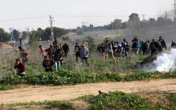 اصابات في مواجهات مع الاحتلال شرق خانيونس
