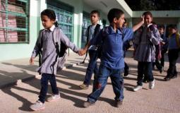 طلاب مدارس في غزة - ارشيف