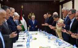الرئيس الفلسطيني محمود عباس يترأس اجتماع اللجنة المركزية لحركة فتح