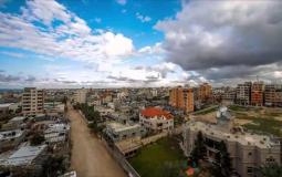 سماء مدينة غزة