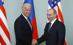 الرئيسين الروسي فلاديمير بوتين والأمريكي جو بايدن.