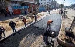بلدية غزة تنجز الأعمال الرئيسة لمشروع تطوير دوار دولة