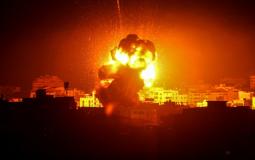 الاحتلال قصف غزة الليلة - أرشيف