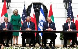توقيع اتفاقات سلام بين الإمارات والبحرين من جهة وإسرائيل من جهة أخرى برعاية أمريكية