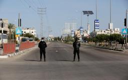 انتشار أمني في قطاع غزة تنفيذاً لقرار الإغلاق
