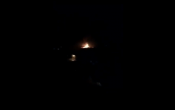 انفجار ضخم في خزانات وقود في بلدة القصر على الحدود اللبنانية السورية