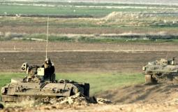 آليات الإحتلال الإسرائيلي شرق غزة - أرشيف