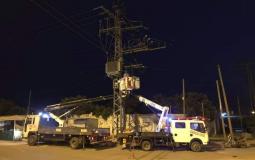كهرباء غزة تصدر تقرير أعمالها خلال يومين من المنخفض الجوي