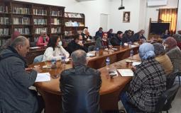 إجتماع شبكة المنظمات الأهلية الفلسطينية